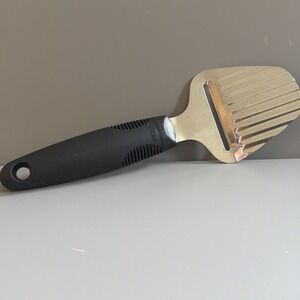 OXO Good Grips Non Slip Cheese Plane Slicer Black Silicone Handle 8 3/4"